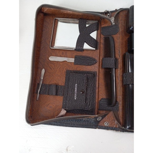 Vintage Grooming Dop Kit - Picture 4 of 12
